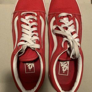Vans Red Old Skool Skate Shoe Men 9